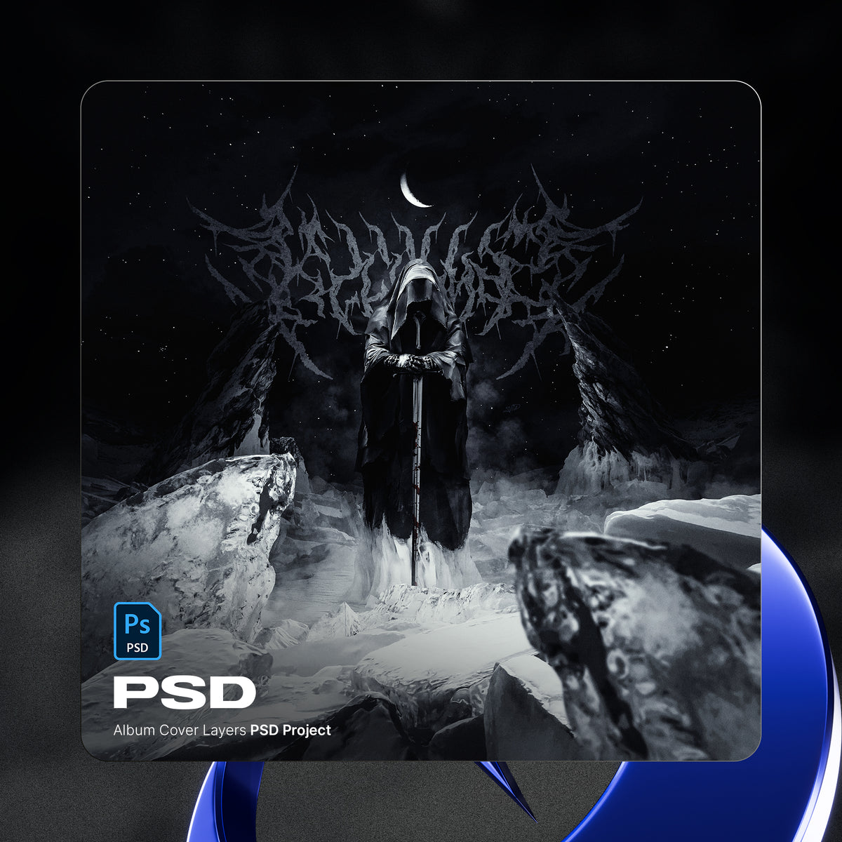 PSD Album Cover Project — editable PSD album cover template