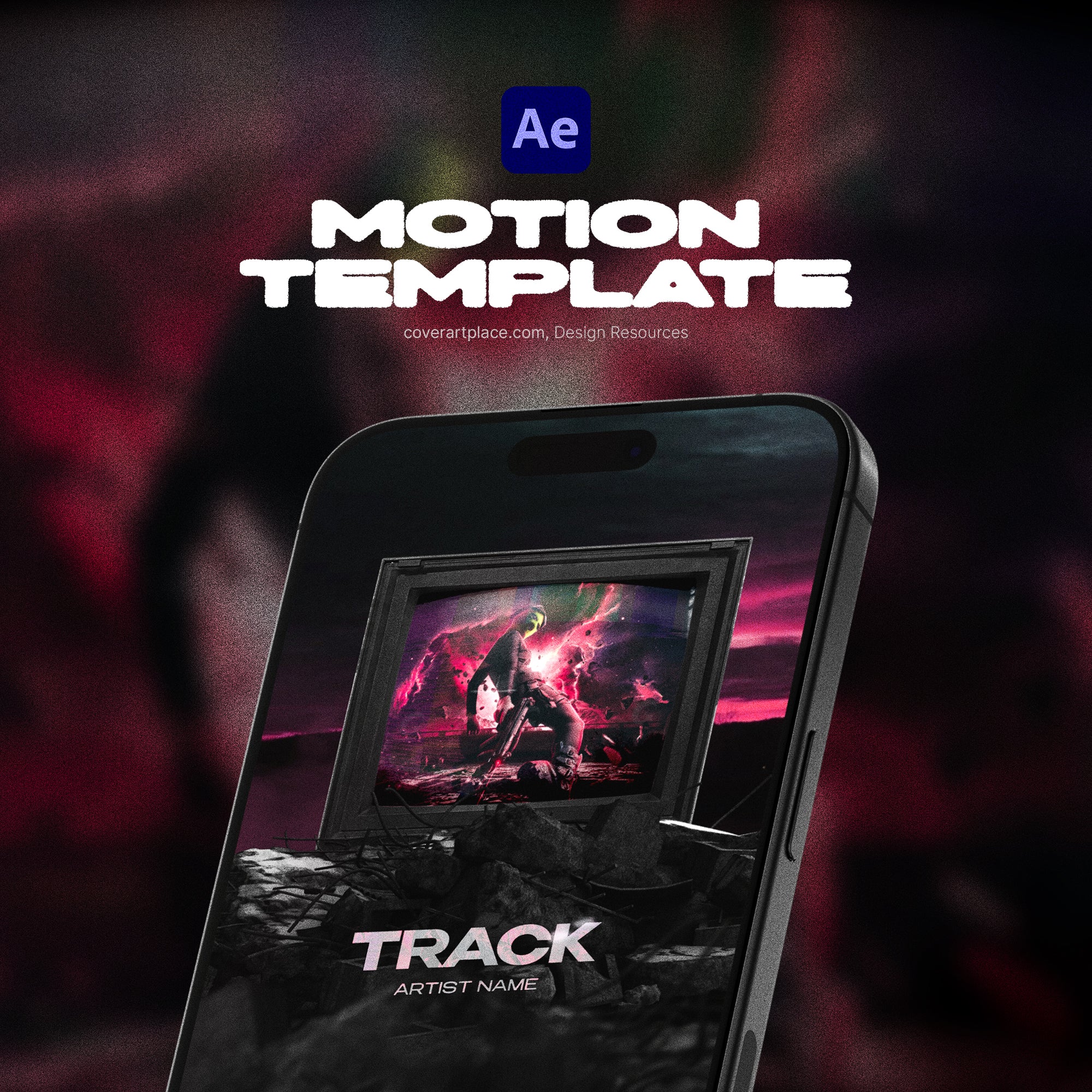 After Effects Animated Cover Template #10 — Loop for Spotify, Apple Music & All Platforms | Coverartplace