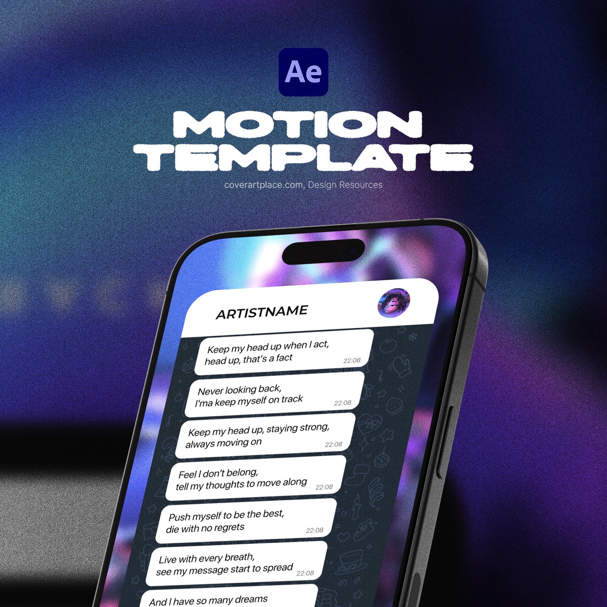 After Effects Animated Cover for Hip-Hop, Trap & Urban Releases