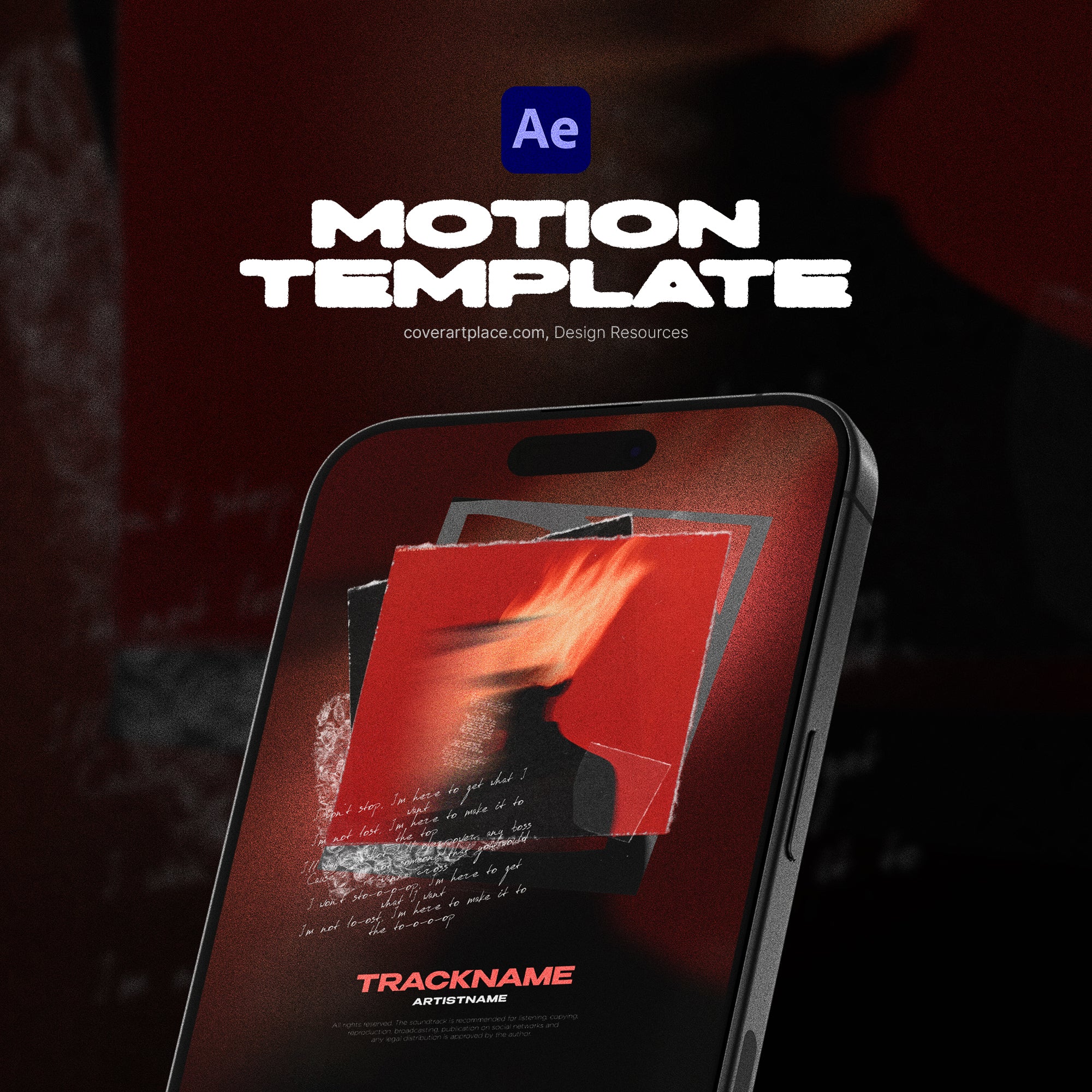 Cover Animation Template Song