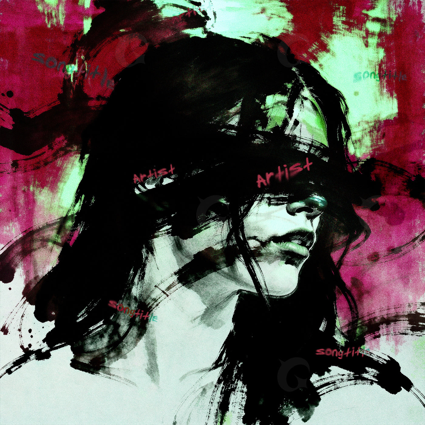 Abstract Girl Album Cover