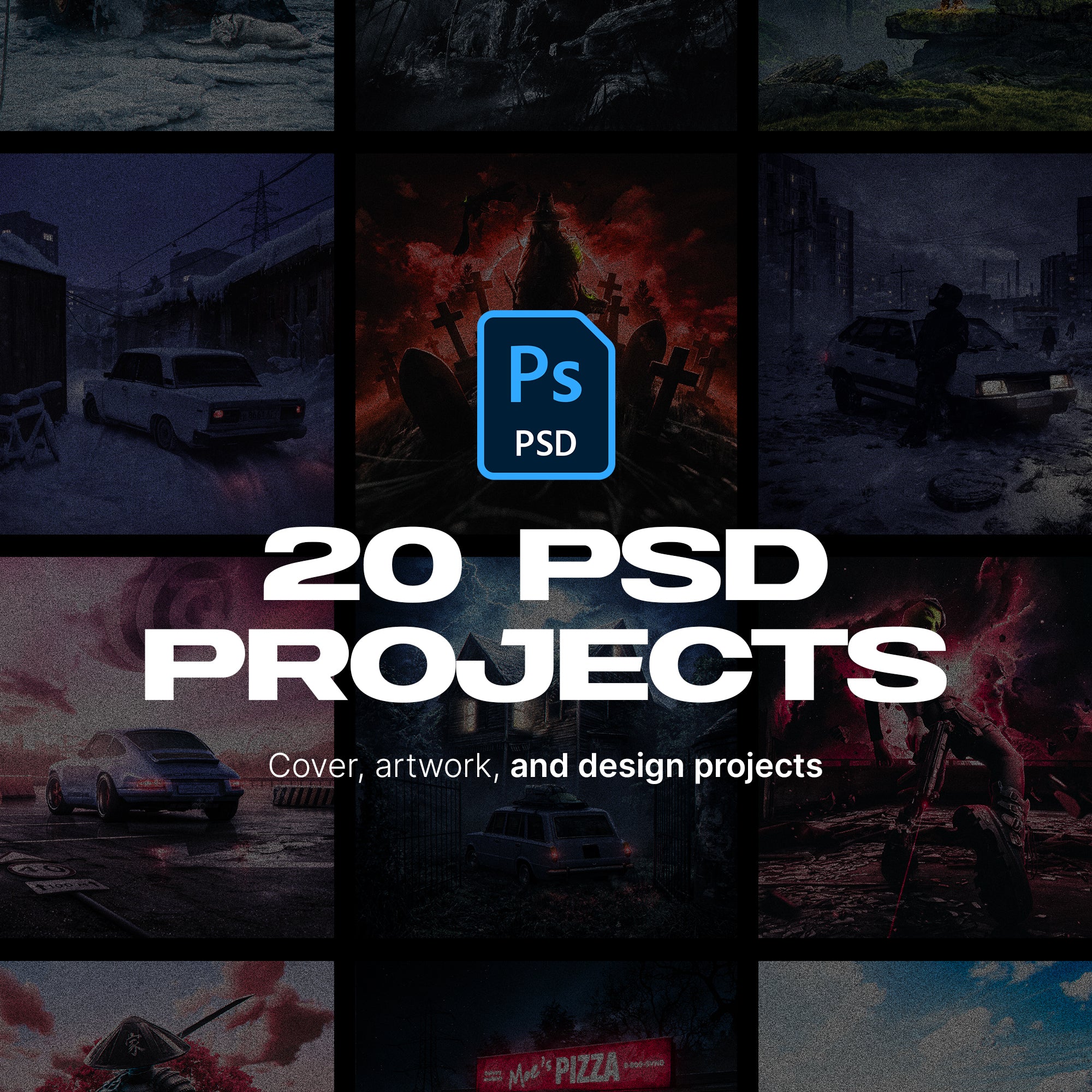 20 PSD Art Projects