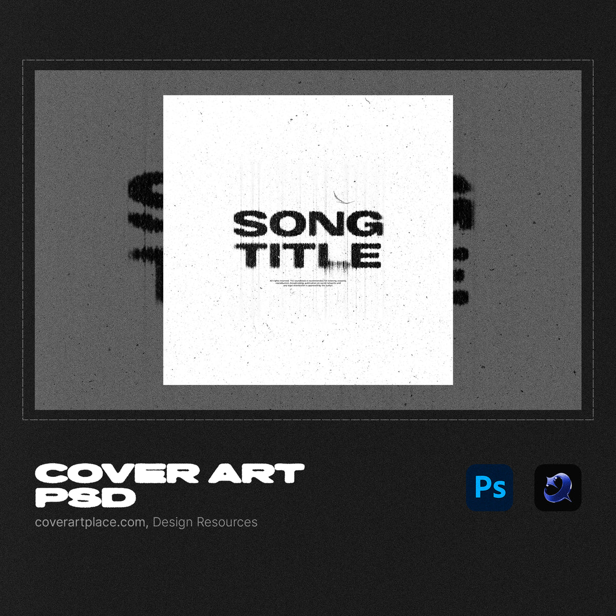 Album cover design PSD template! Photoshop-ready, all layers are editable.