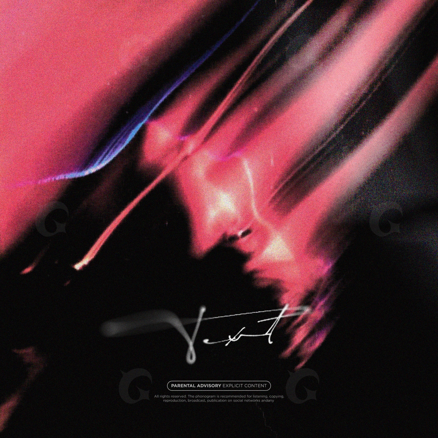 Blurred neon portrait