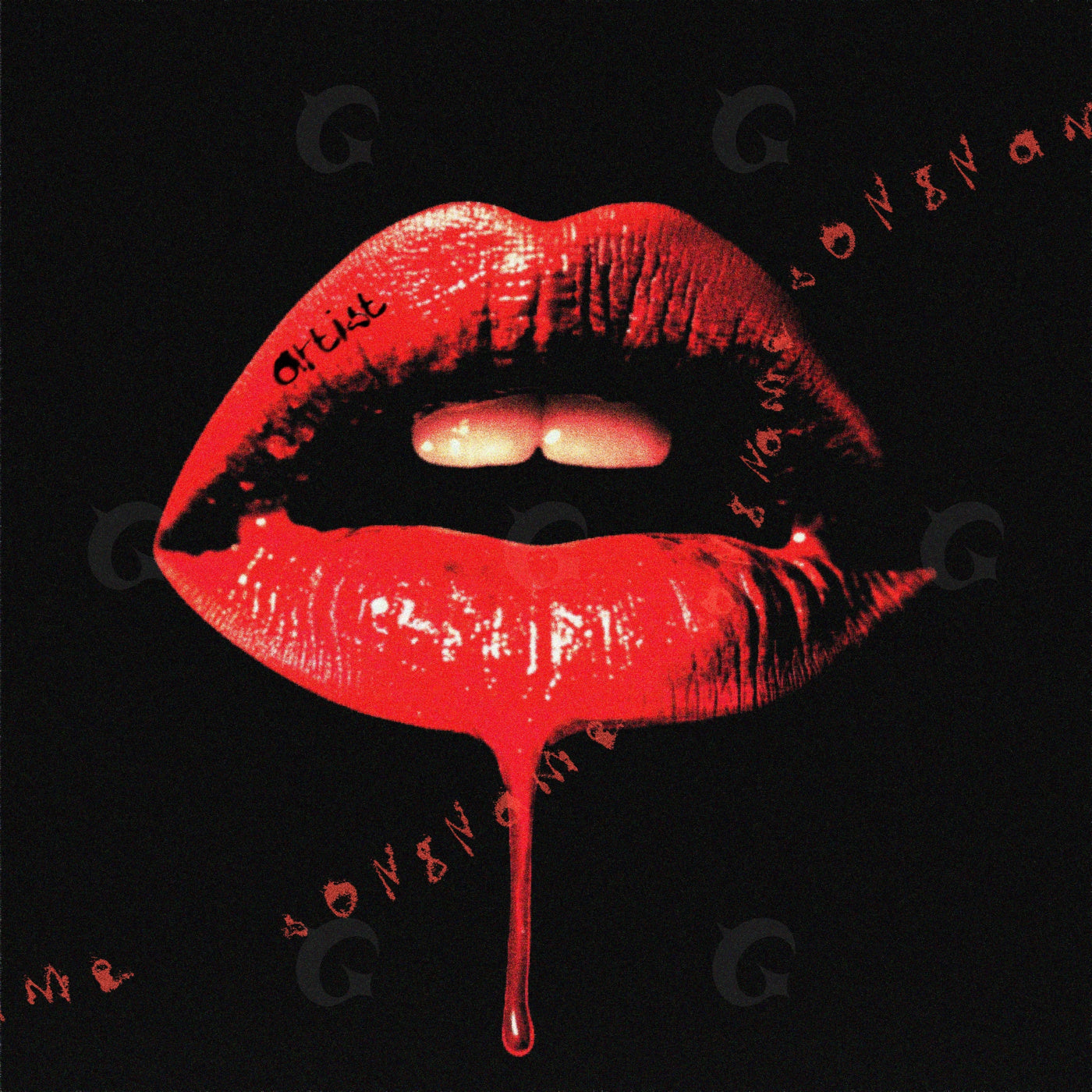 Dripping velvet kiss