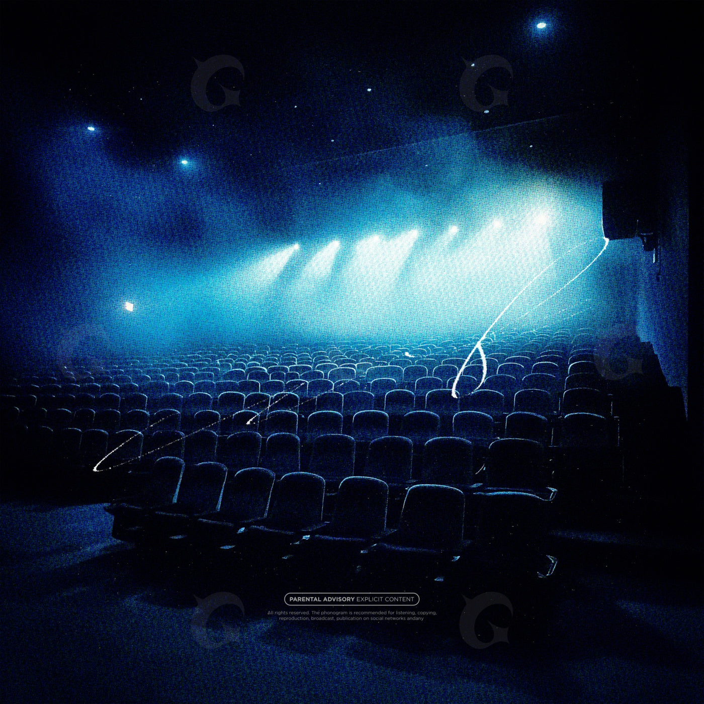 Empty theater lights