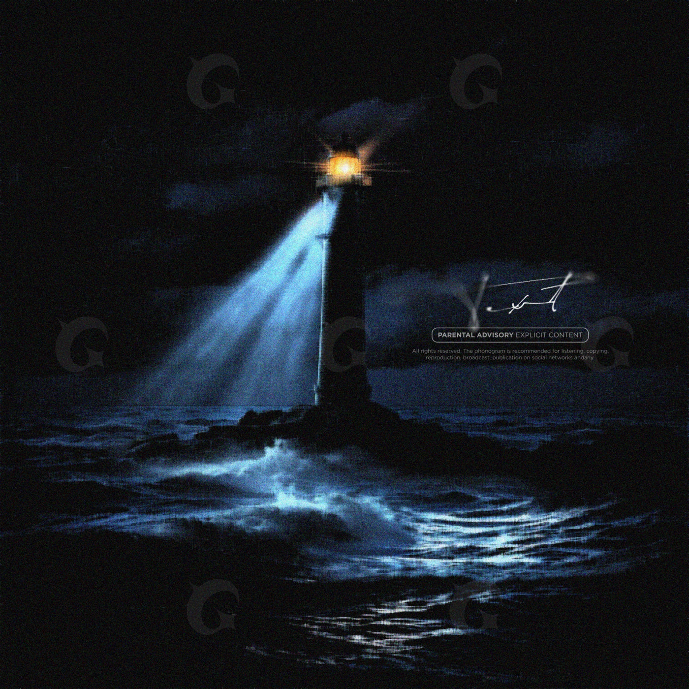 Beacon over rough seas