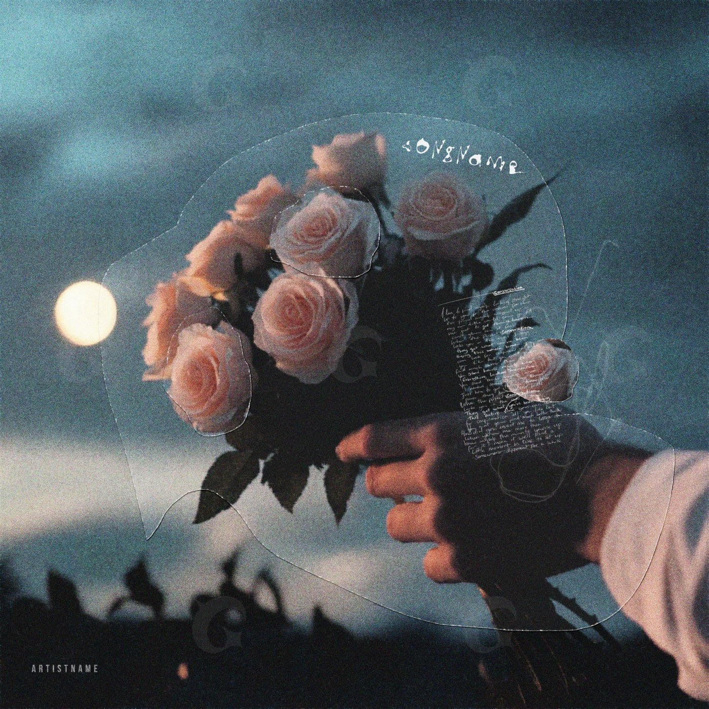 Midnight rose offering
