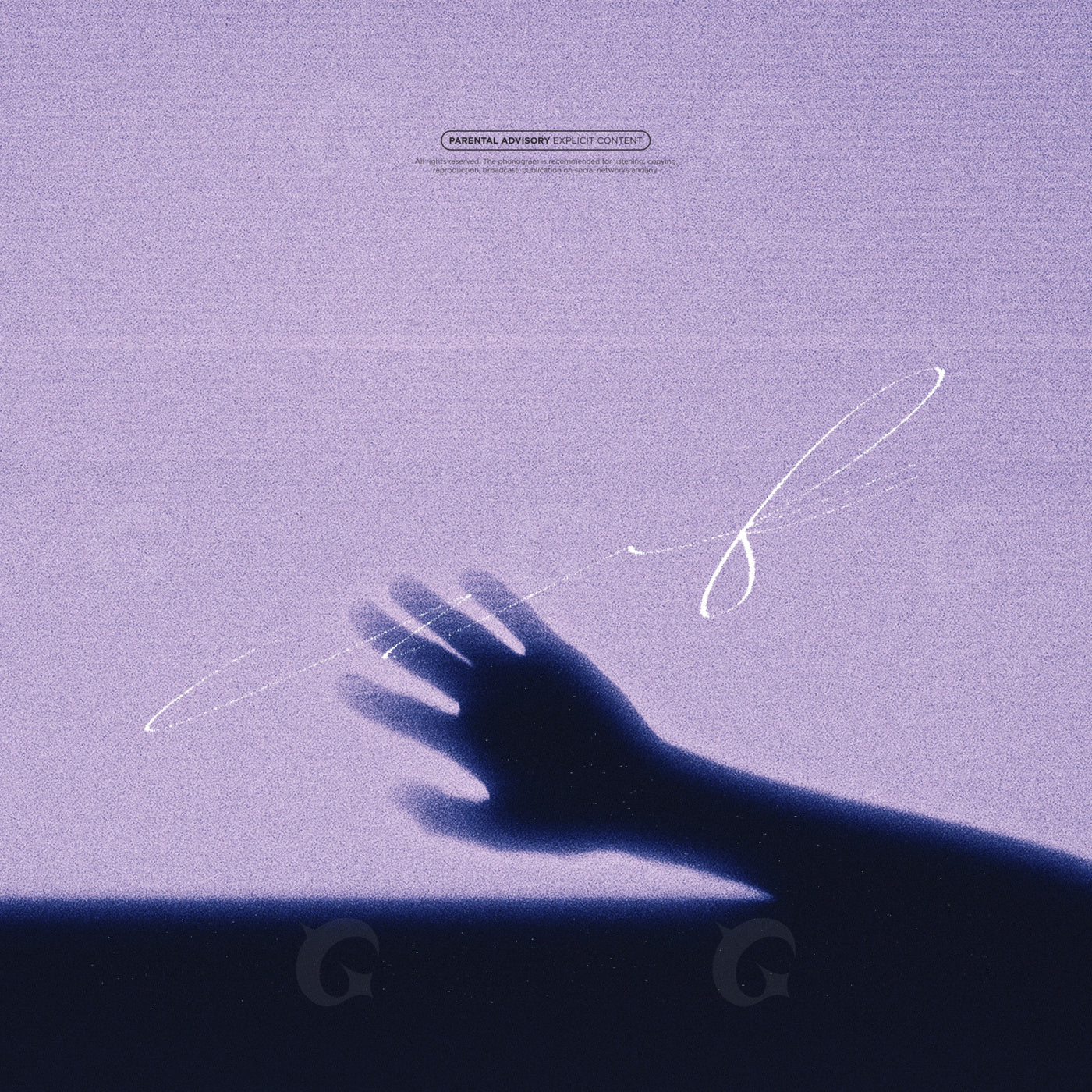 Shadowed hand reaching
