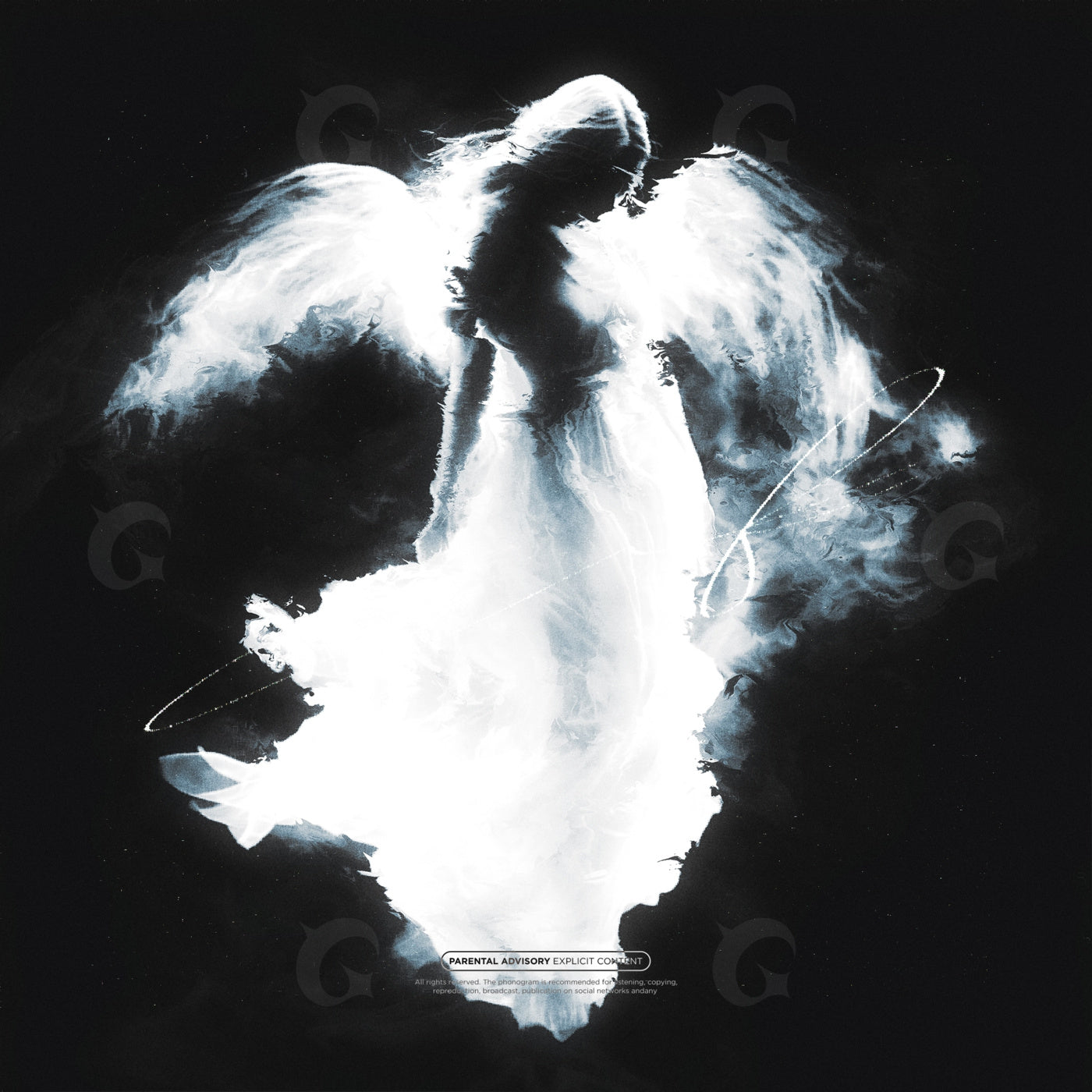 Fallen angel silhouette