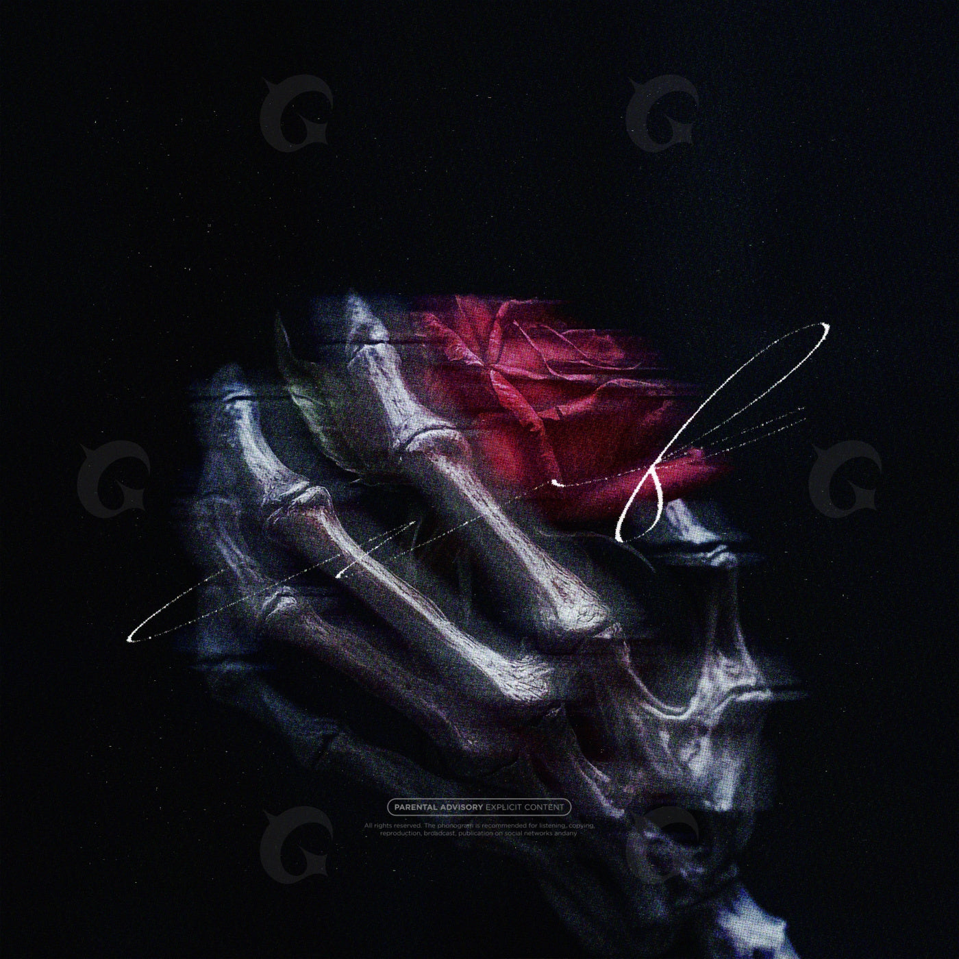 Skeleton hand rose