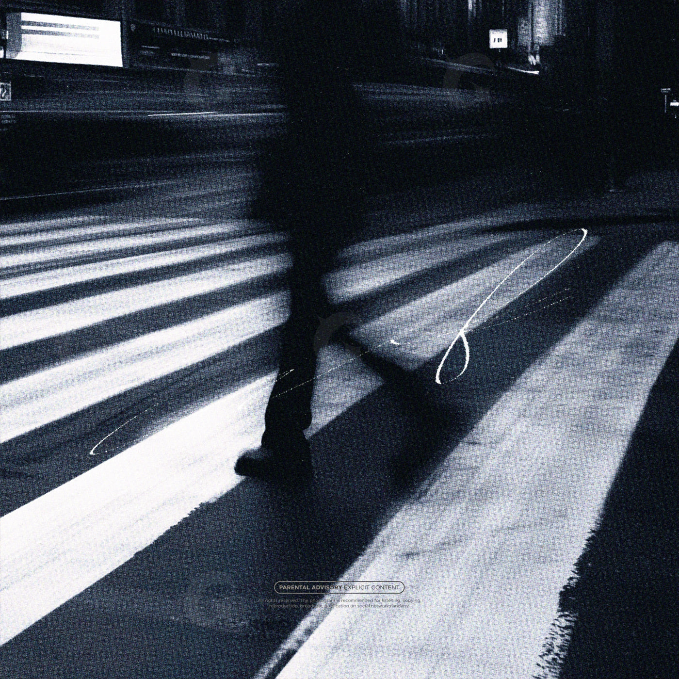 Midnight crosswalk stride