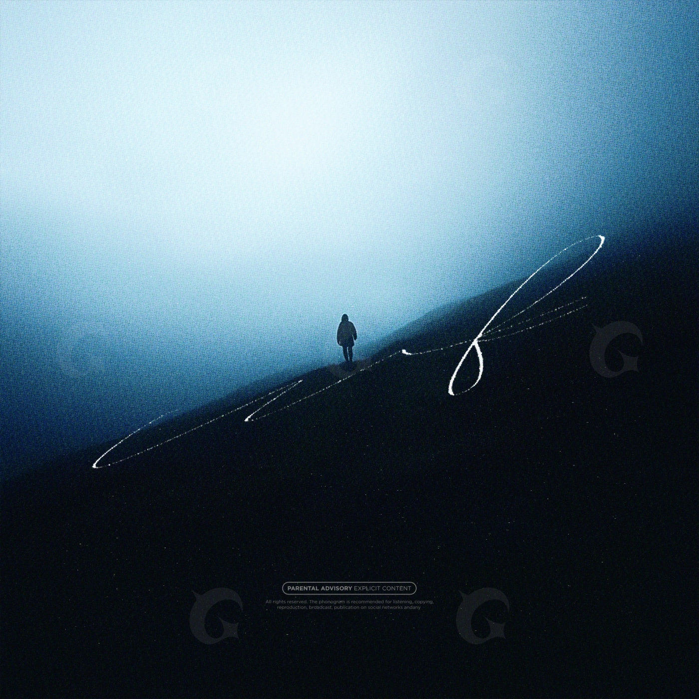 Solitary hill walker