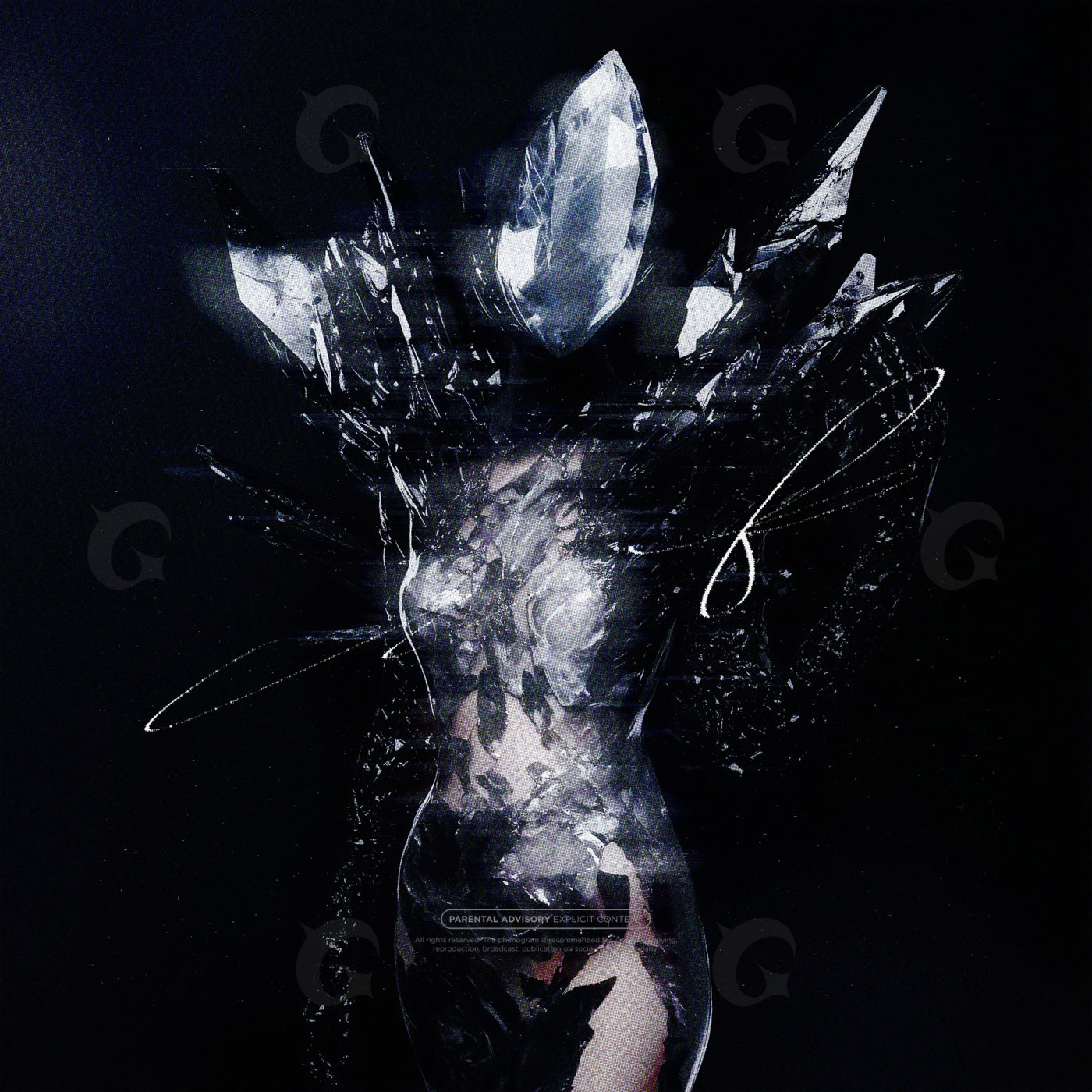 Shattered crystal torso