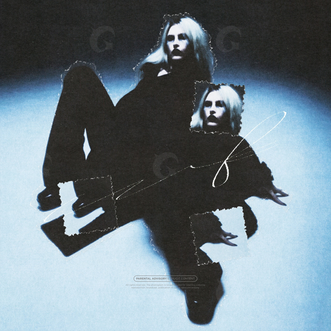 Floating portrait fragments