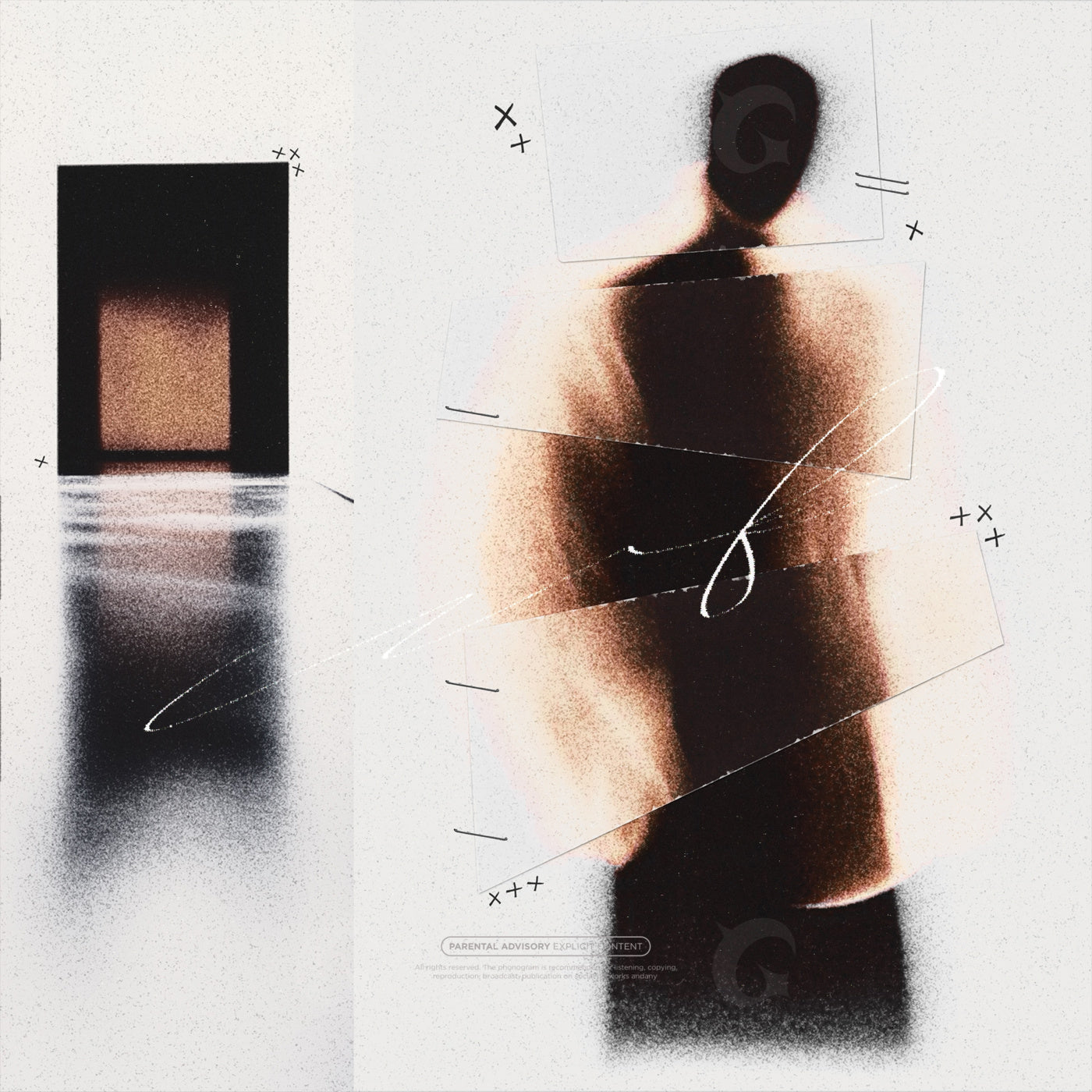 Silhouetted in corridor