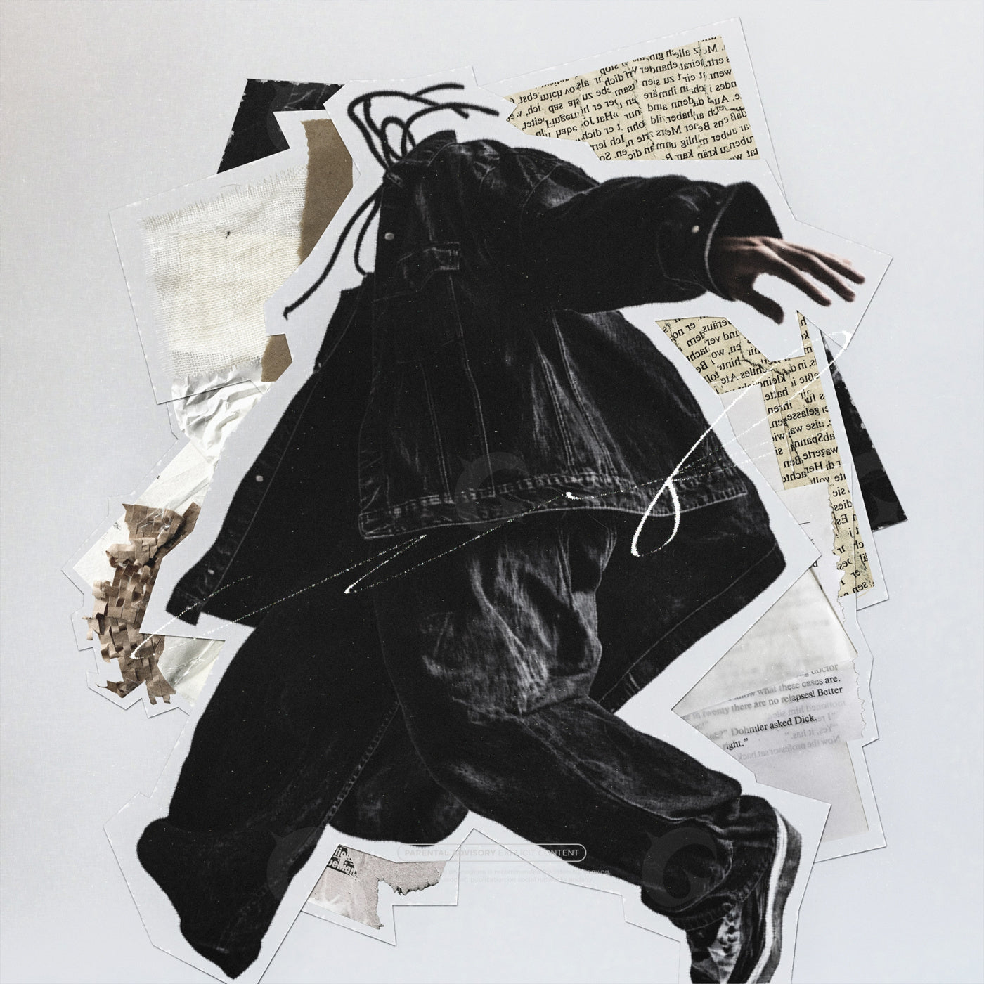 Leaping denim silhouette