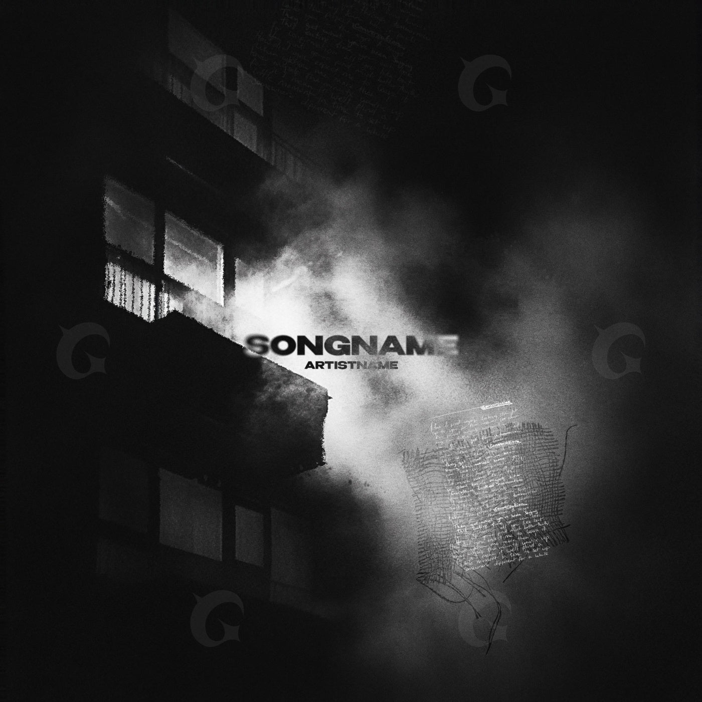 Balcony mist at night