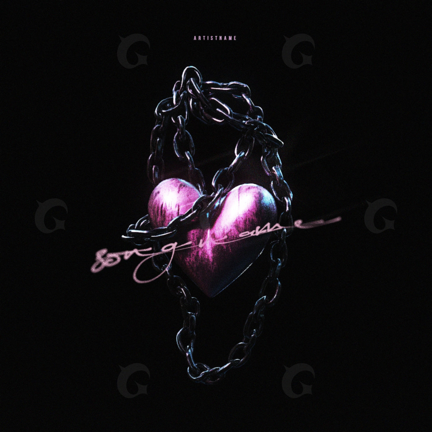 Chained heart pendant