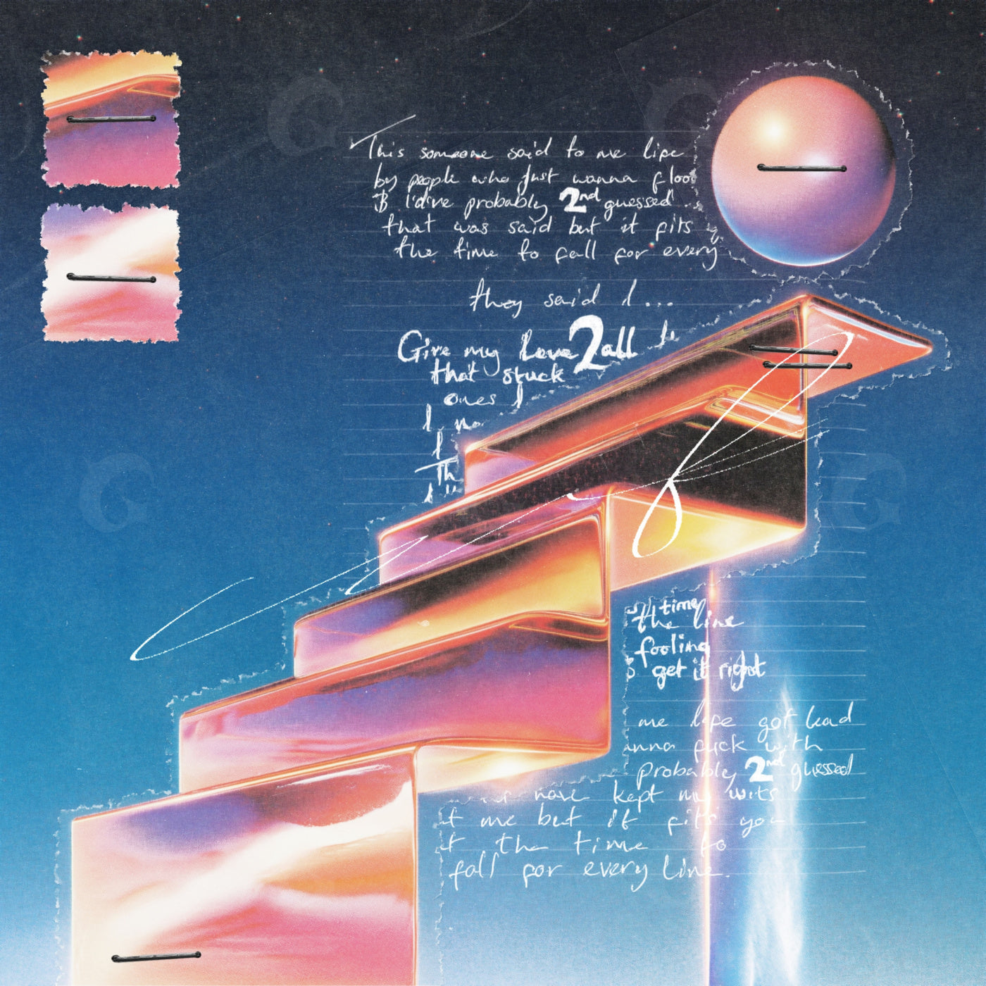 Neon staircase ascension