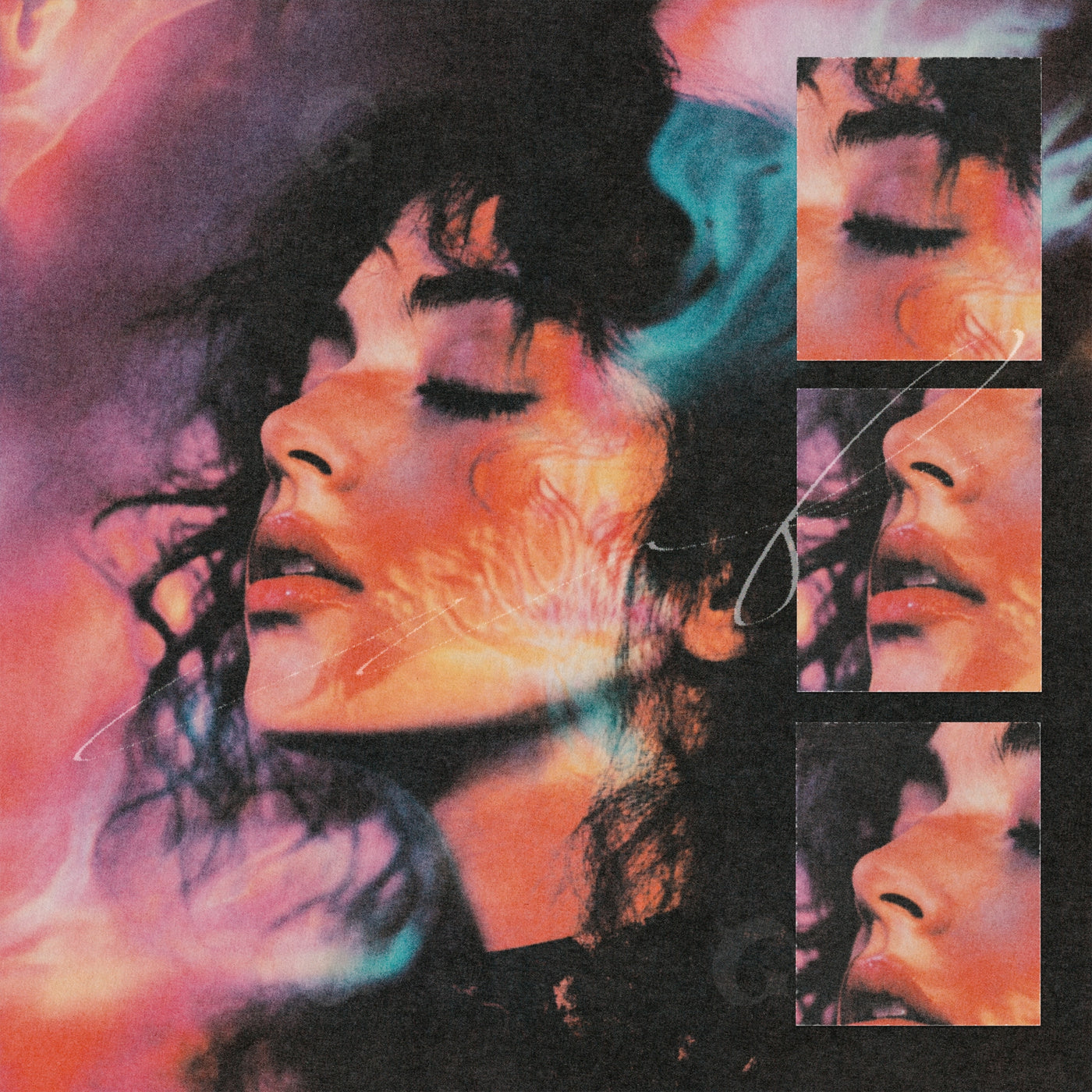 Dreaming face triptych