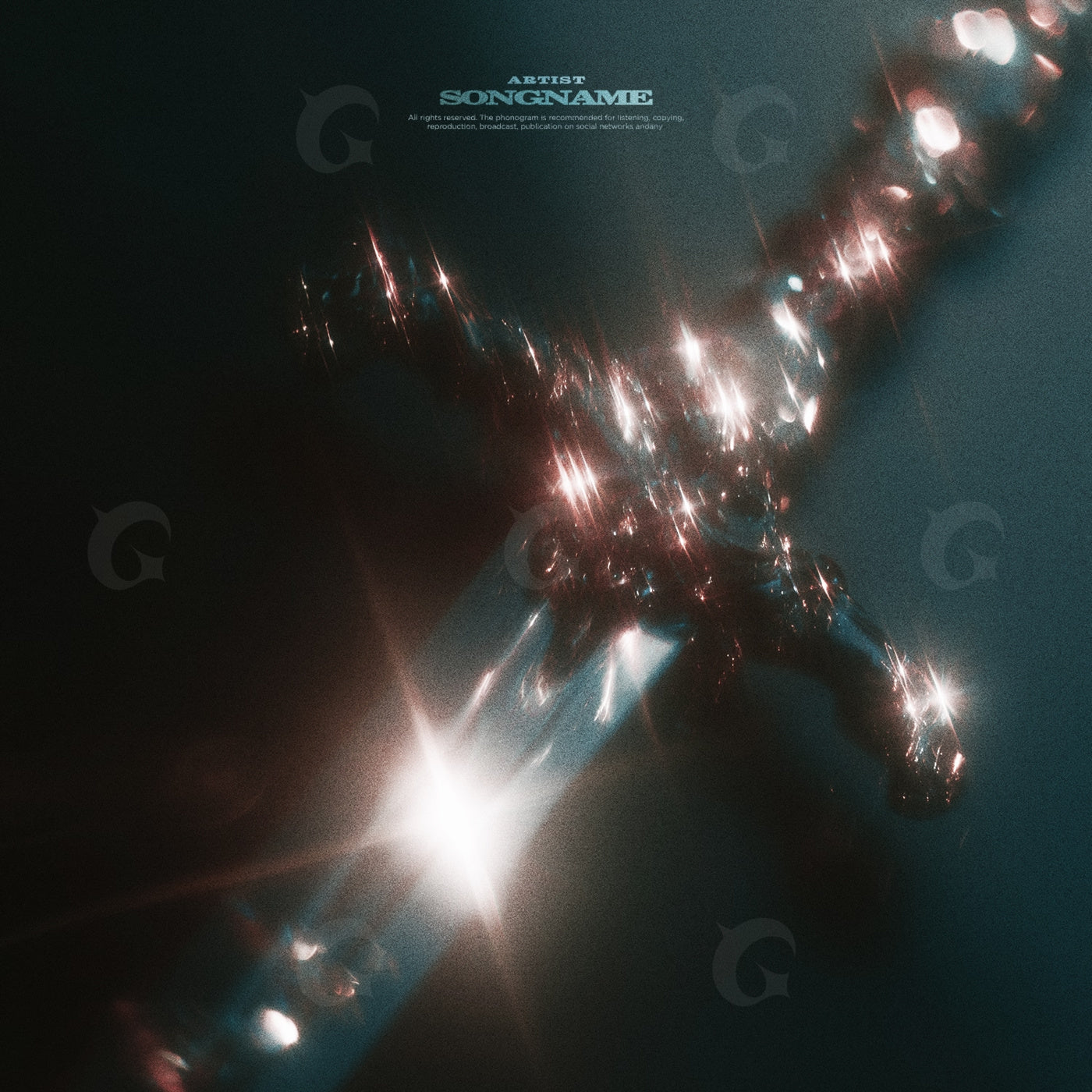 Crossed light reflections