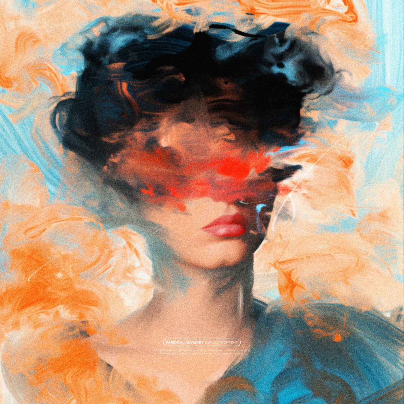 Smudged portrait silence