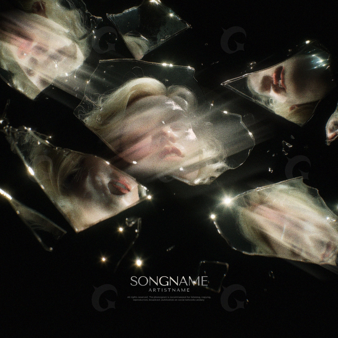 Shattered mirror faces