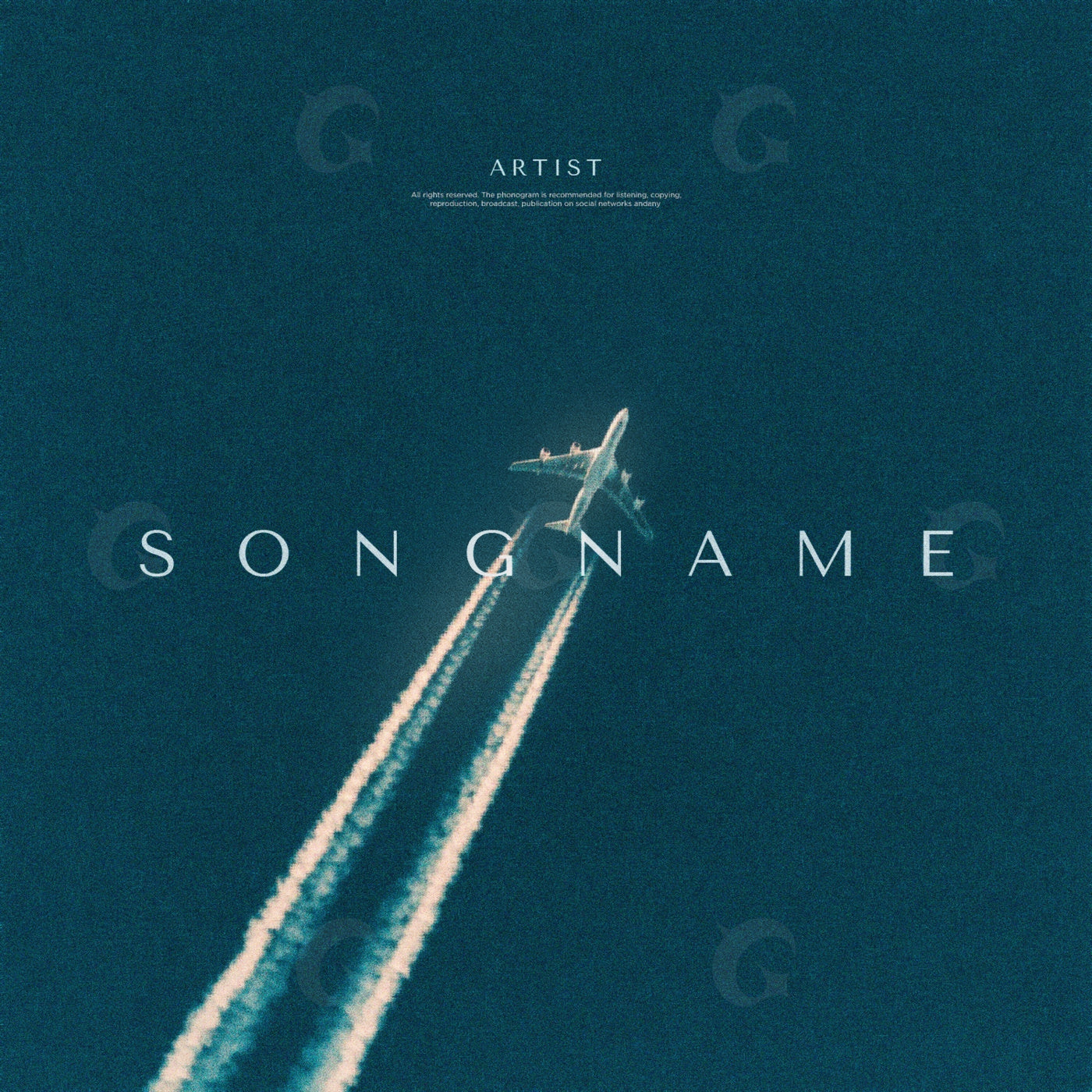 Jet leaving trails