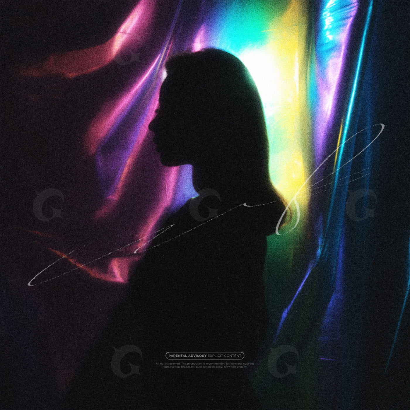 Silhouette against lights