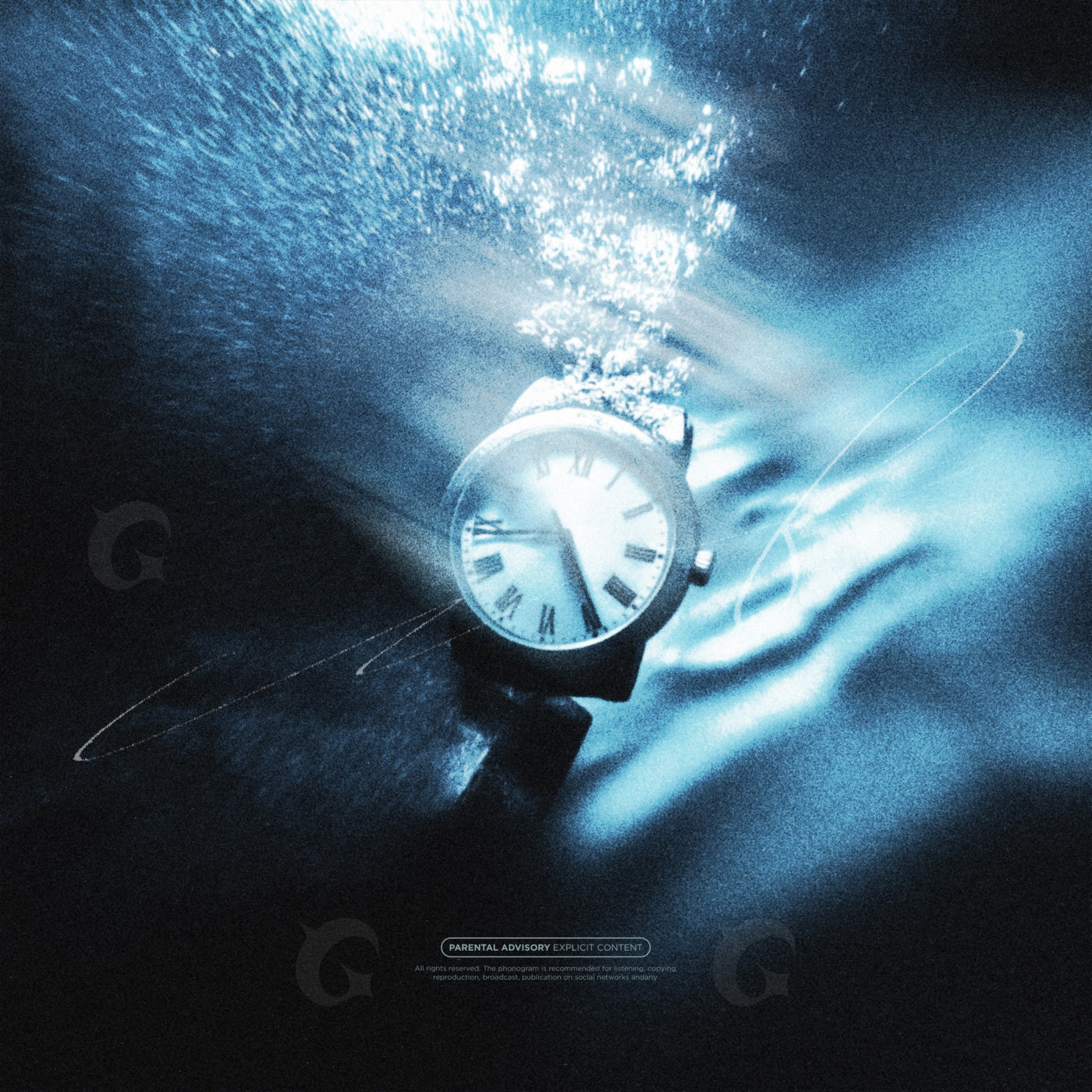 Drowned wristwatch time