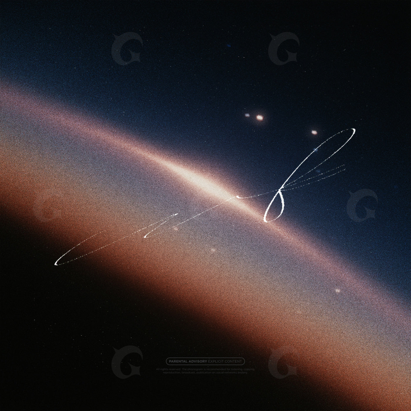 Starlit orbital light trails