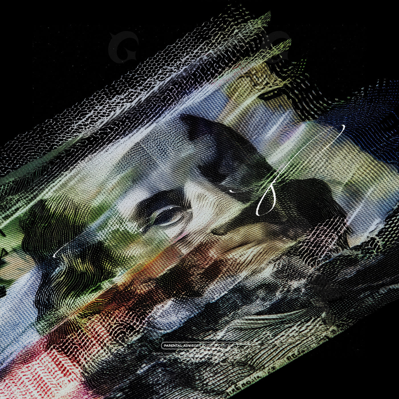 Worn portrait beneath