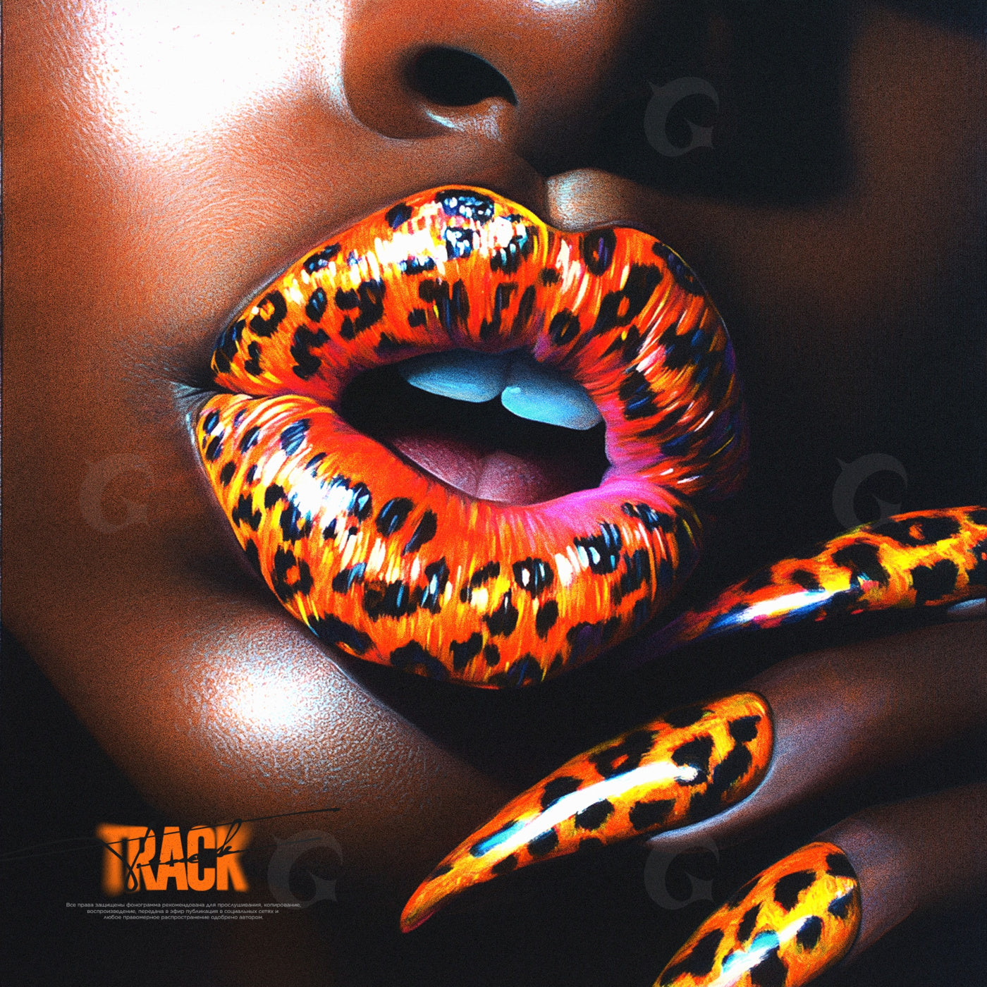Leopard lips and nails