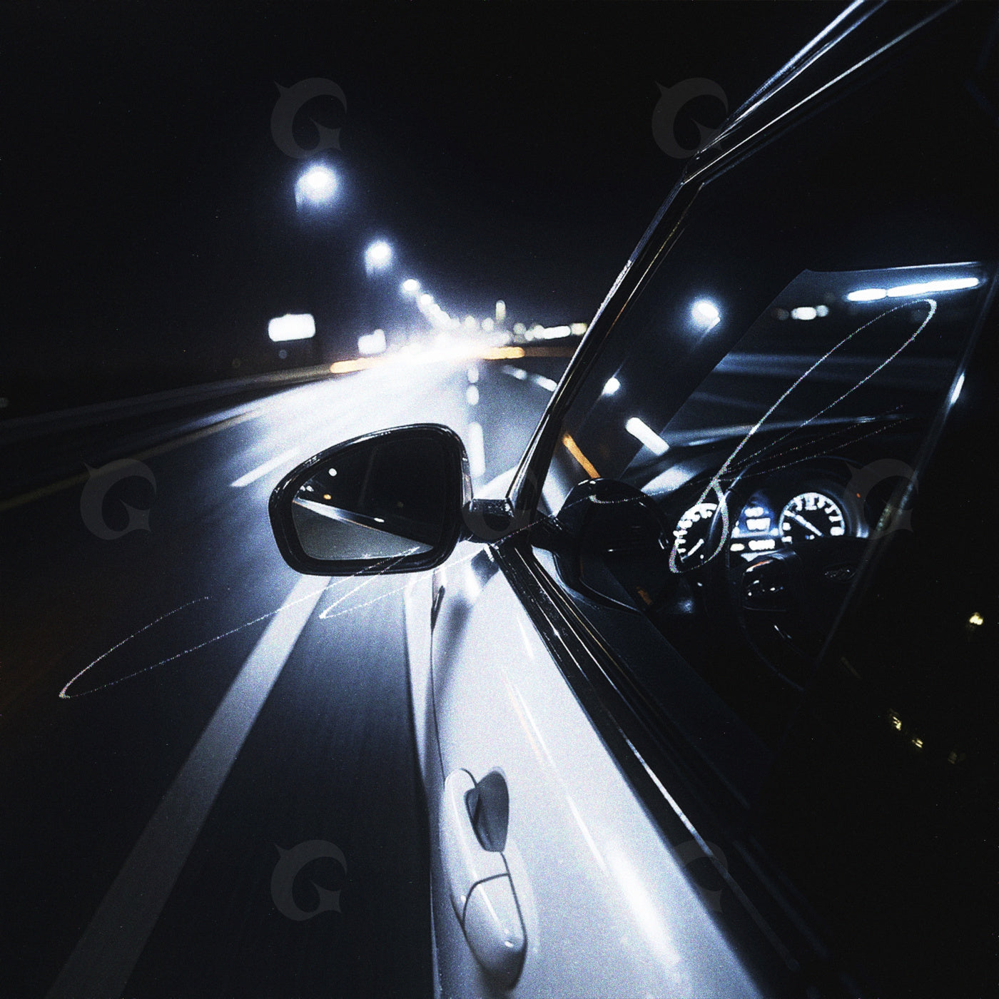 Midnight highway drive