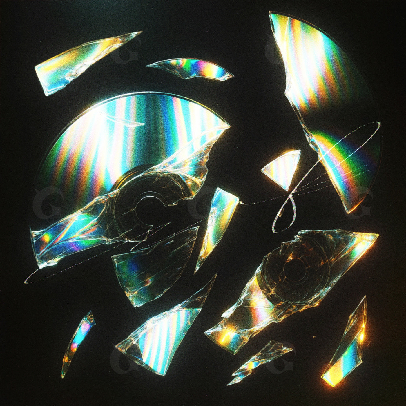 Shattered disc fragments