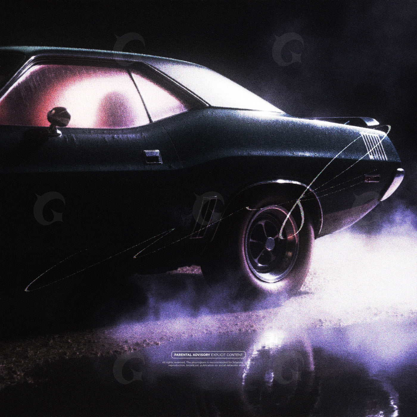Midnight muscle car