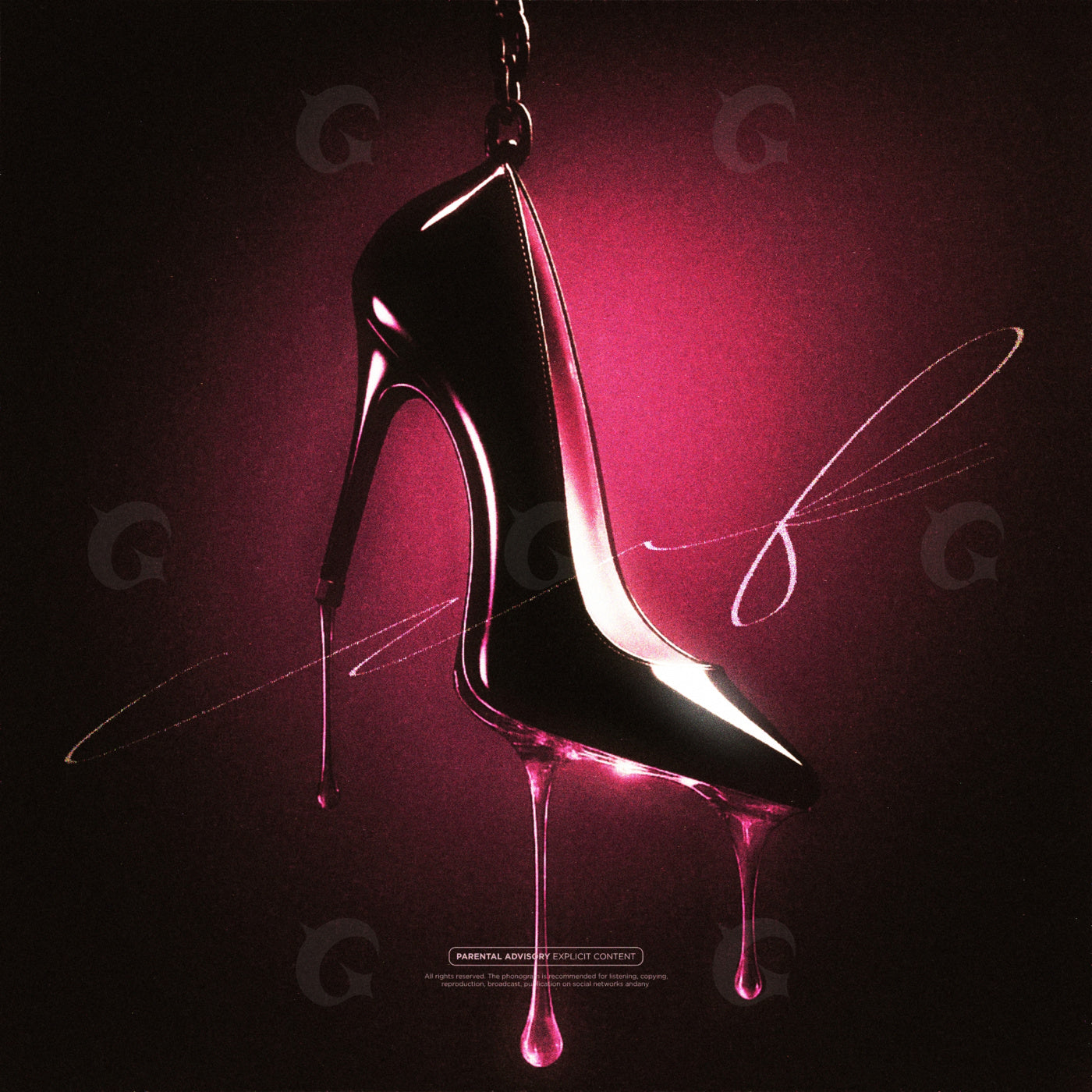 Dripping stiletto heel