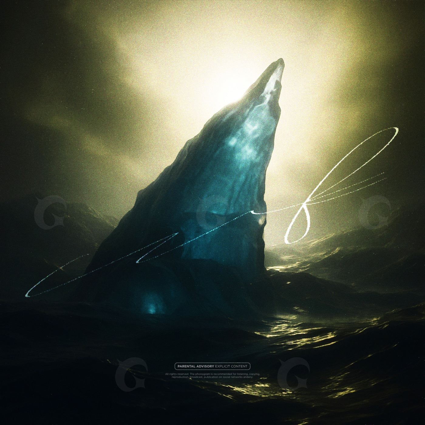 Solitary ice spire