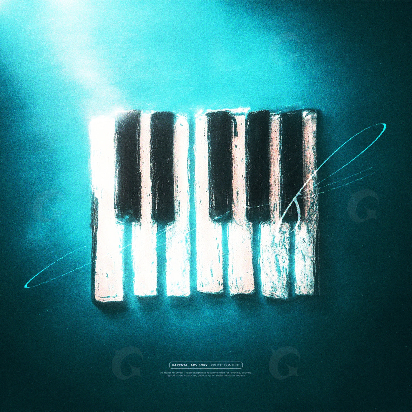 Midnight piano keys