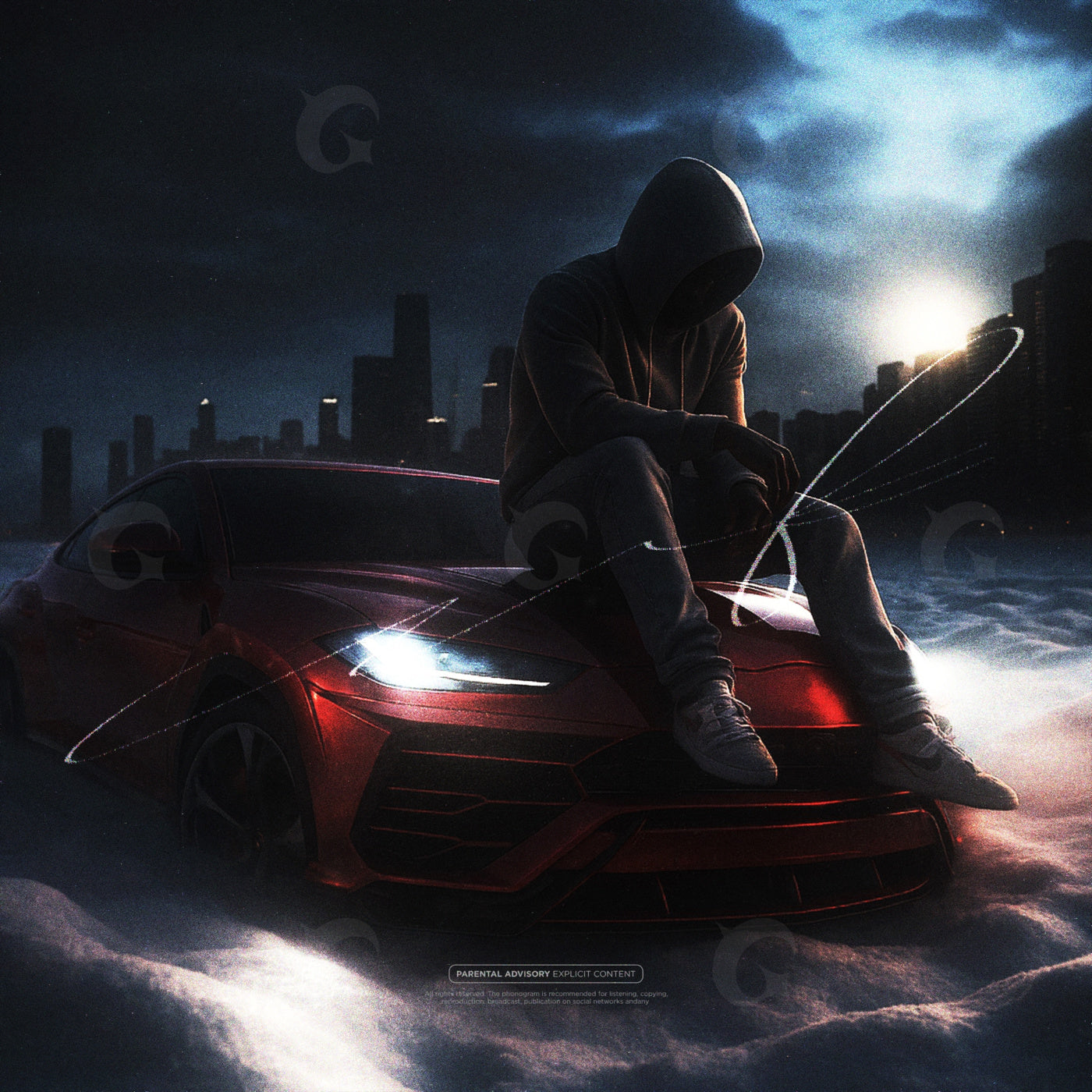Midnight hooded stranger