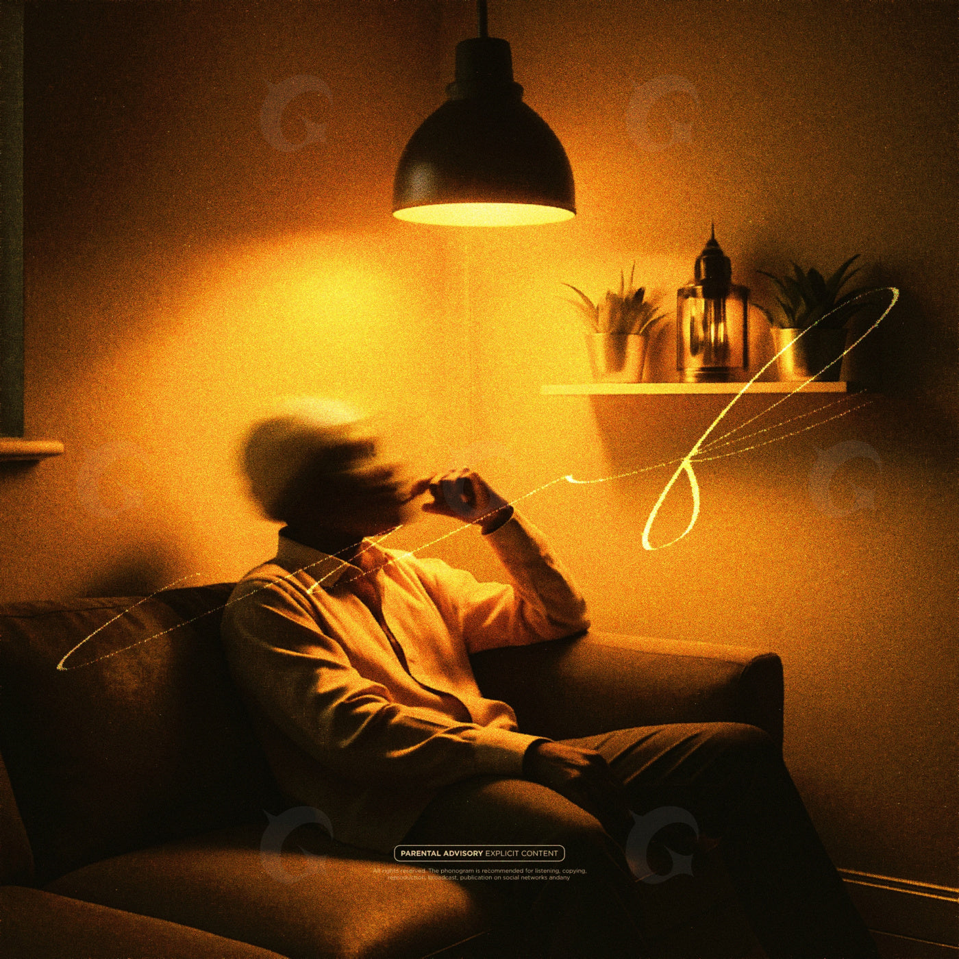 Midnight sofa reflection