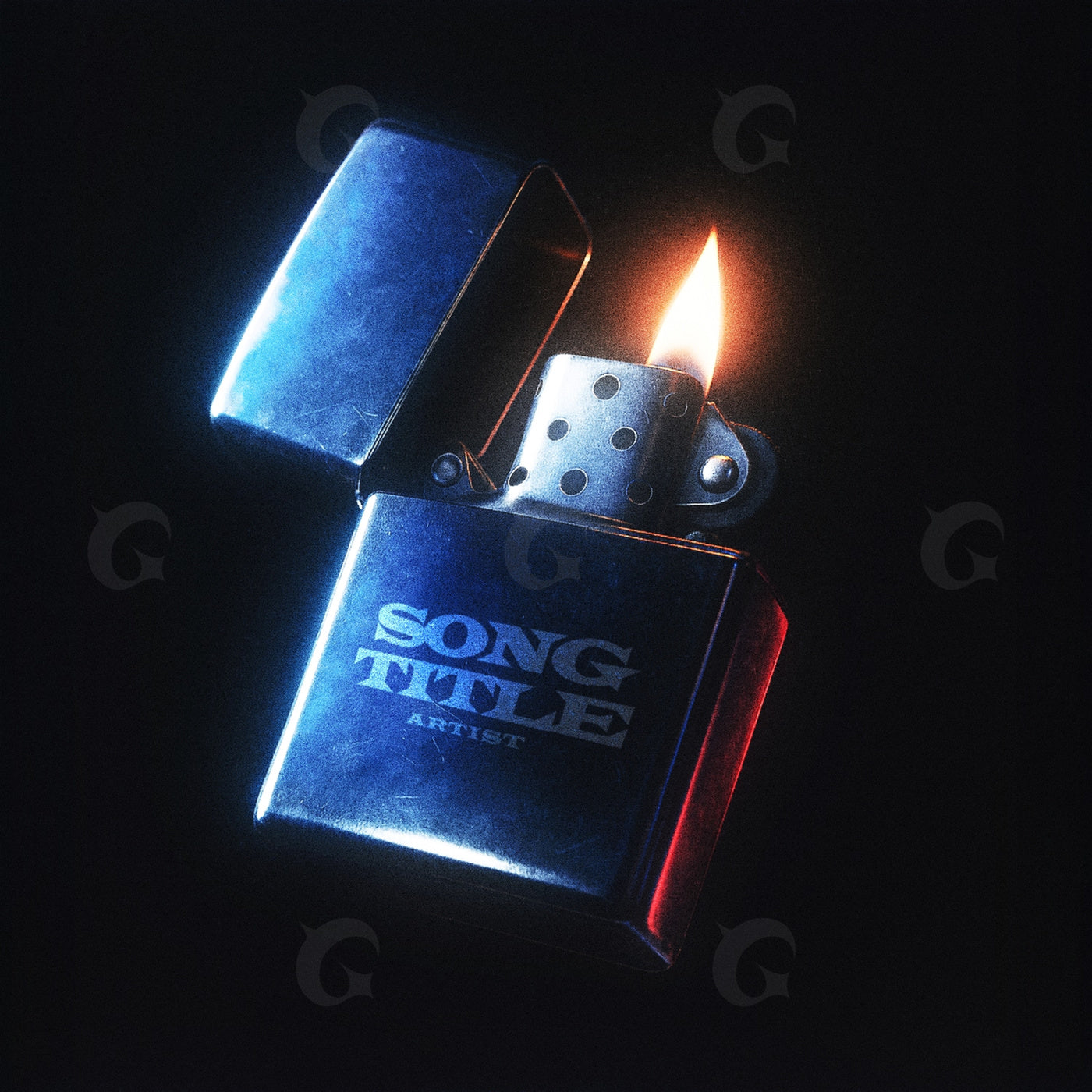 Flame above lighter