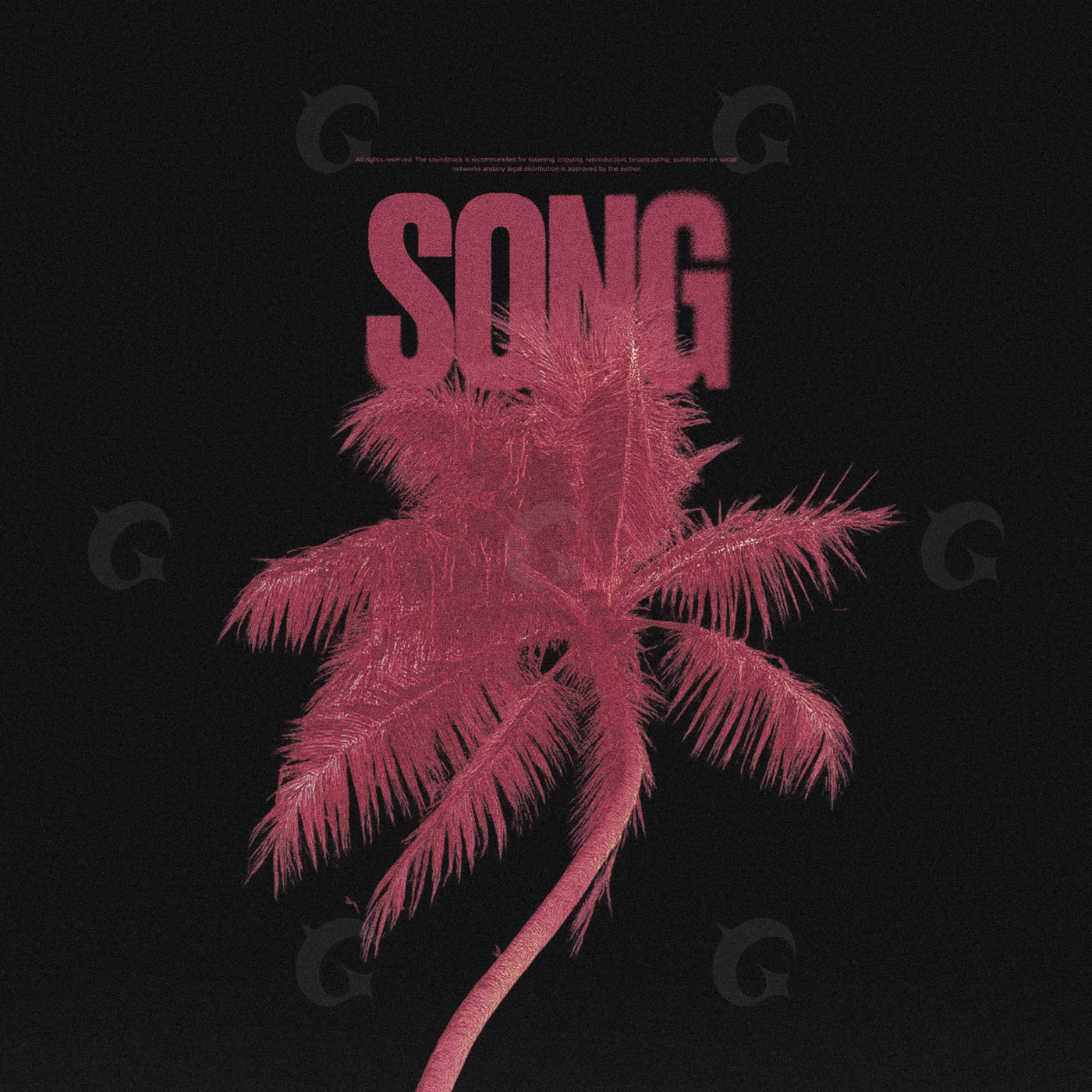 Palm tree midnight