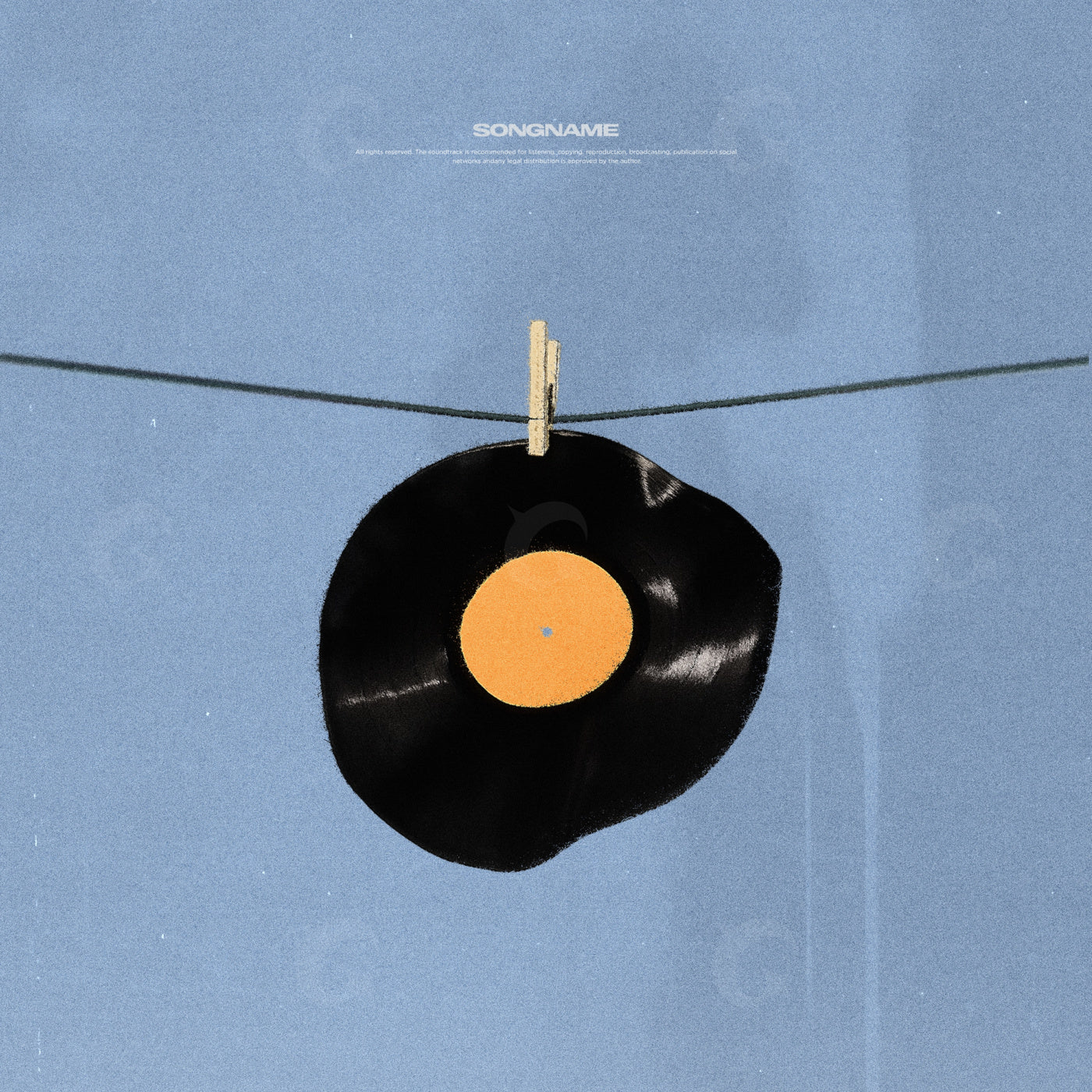 Record hanging above