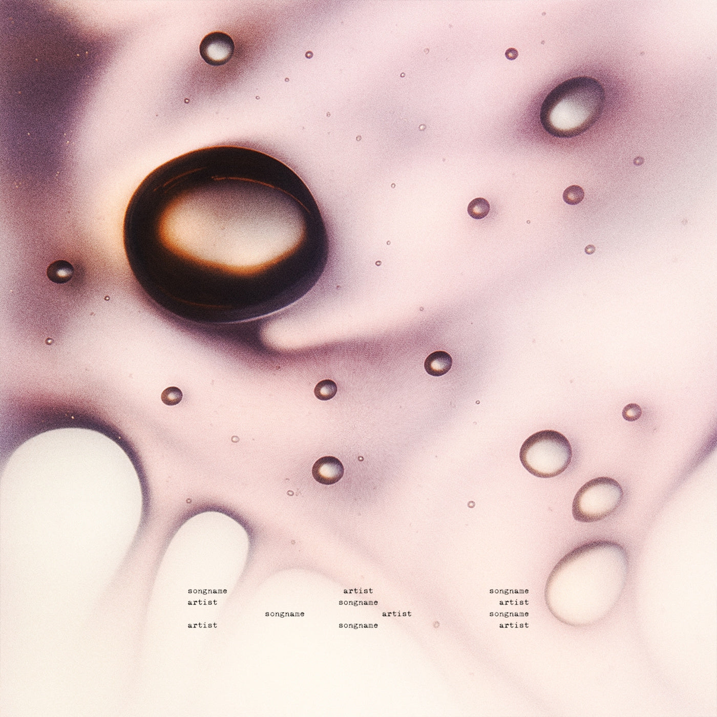 Floating liquid orbs