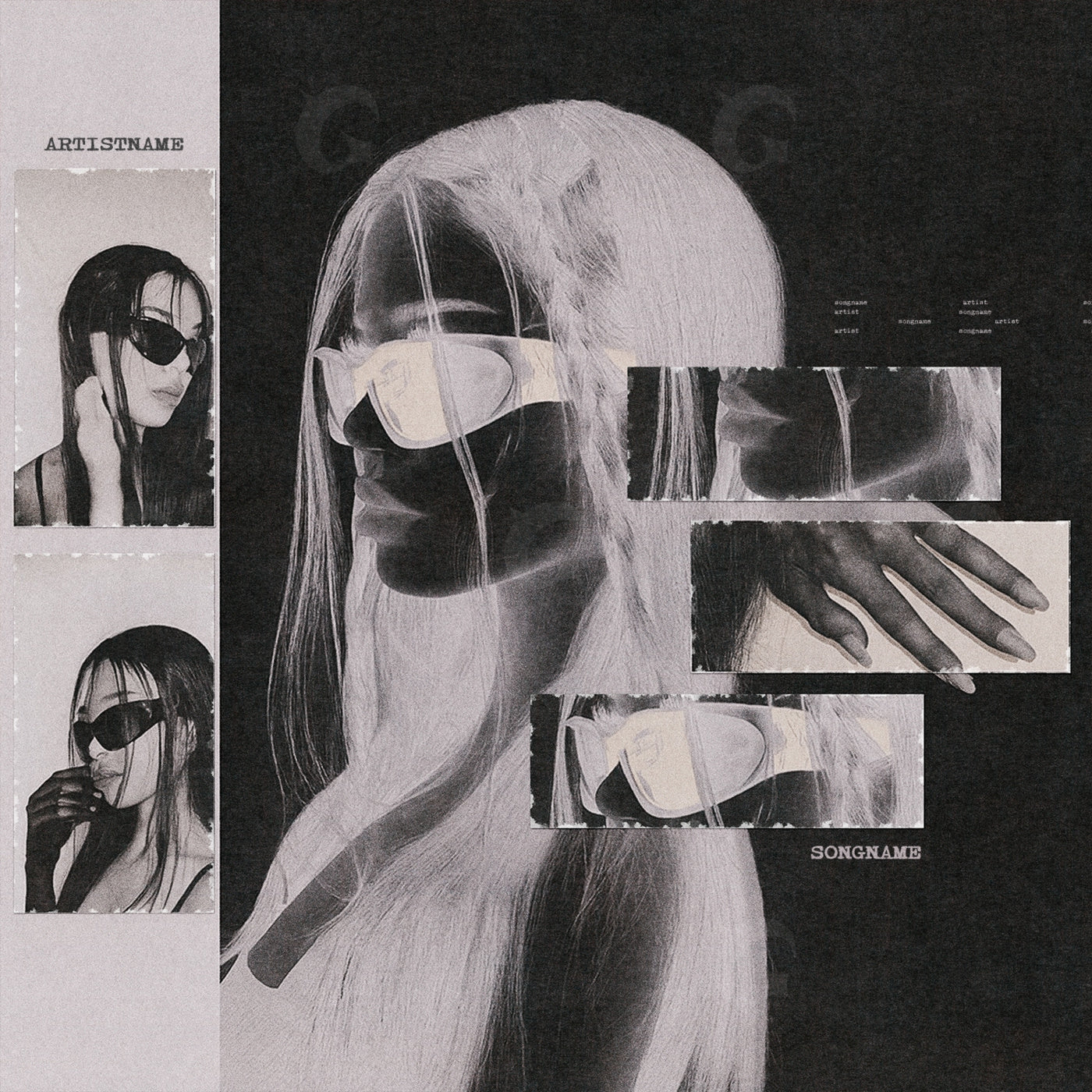 Shaded sunglass portrait