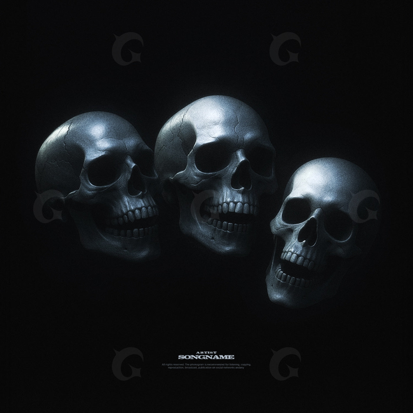 Whispering skull trio