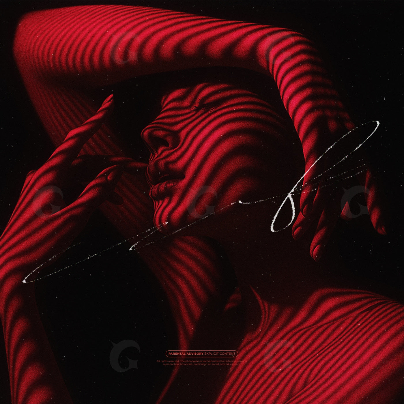 Striped shadowed face