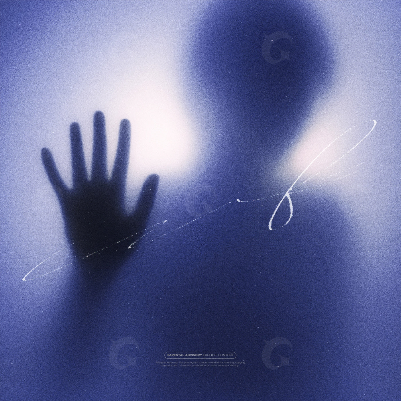Hand against shadow
